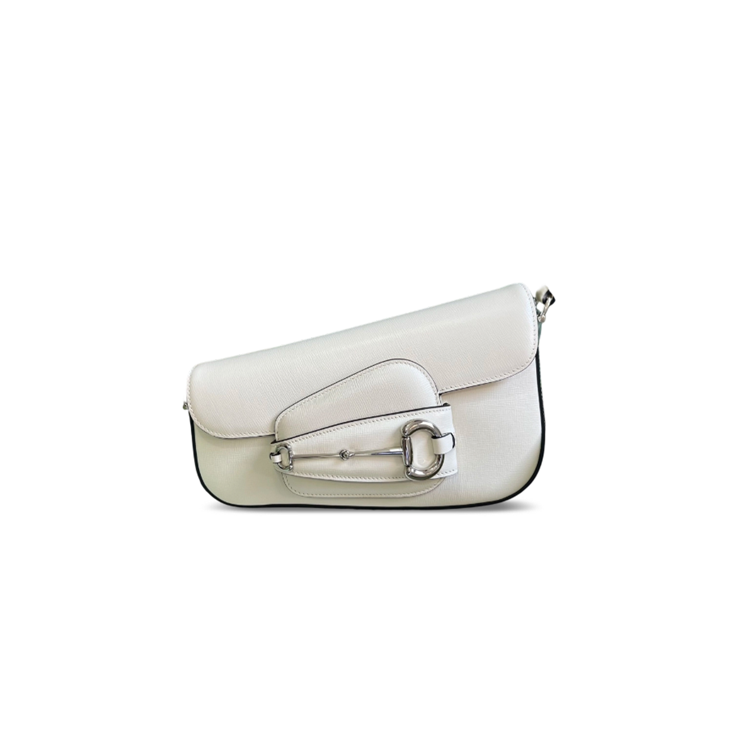 GUCCI HORSEBIT 1955 TEXTURED LEATHER SHOULDER BAG 764155 (26.5*17*8cm)